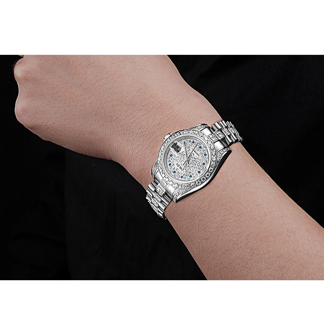 AAA replica watch Rolex Steel 622021 DateJust Dial Swiss Stainless Diamond 0601